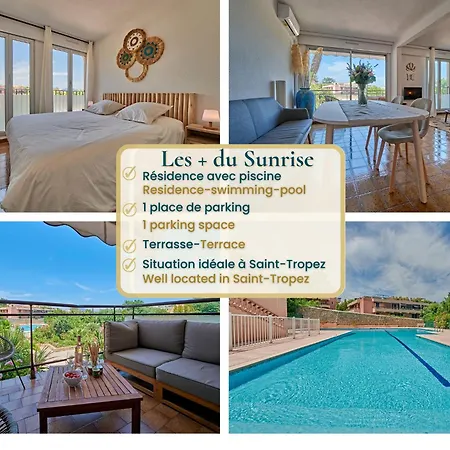 Sunrise -swimming-pool-saint-tropez Center-parking 아파트