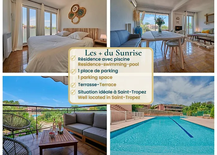 Sunrise -swimming-pool-saint-tropez Center-parking Διαμέρισμα
